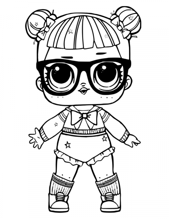 595x770 Teachers Pet Lol Dolls Coloring Page Printable Cute Coloring