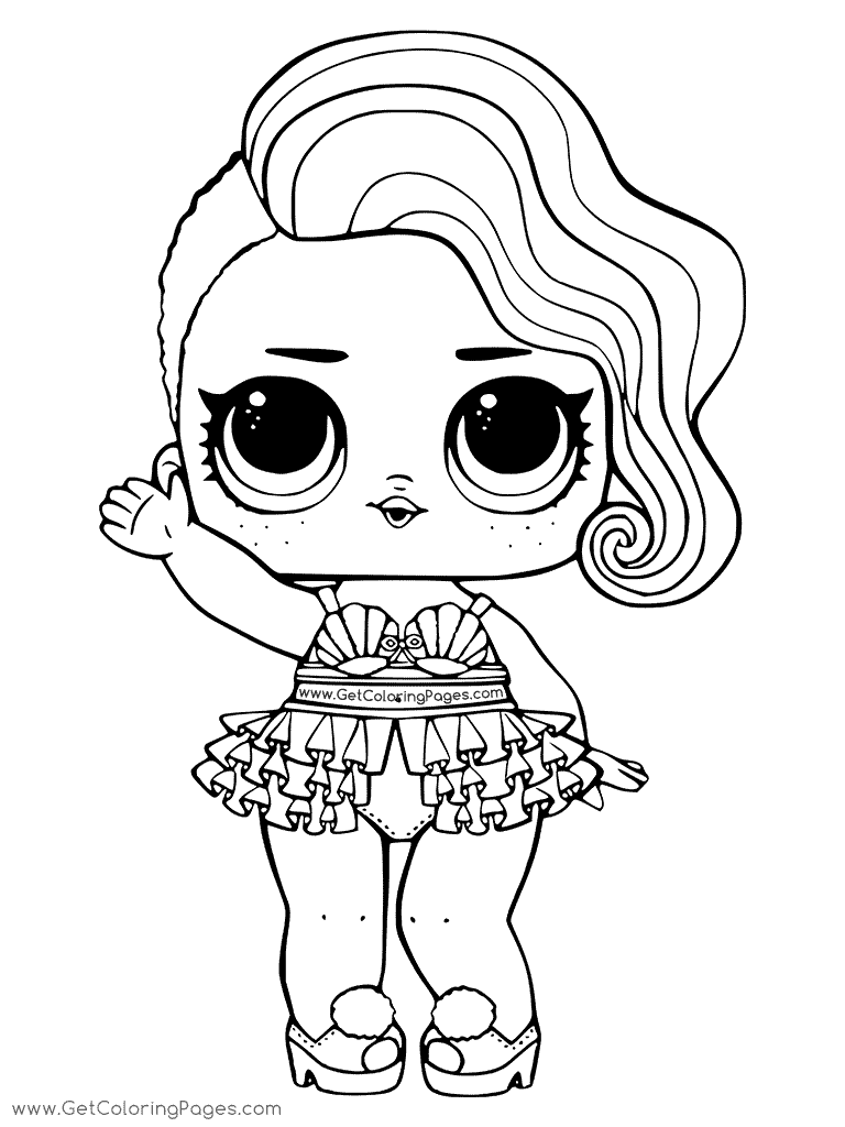 768x1024 Treasure Lol Surprise Doll Colouring Pages