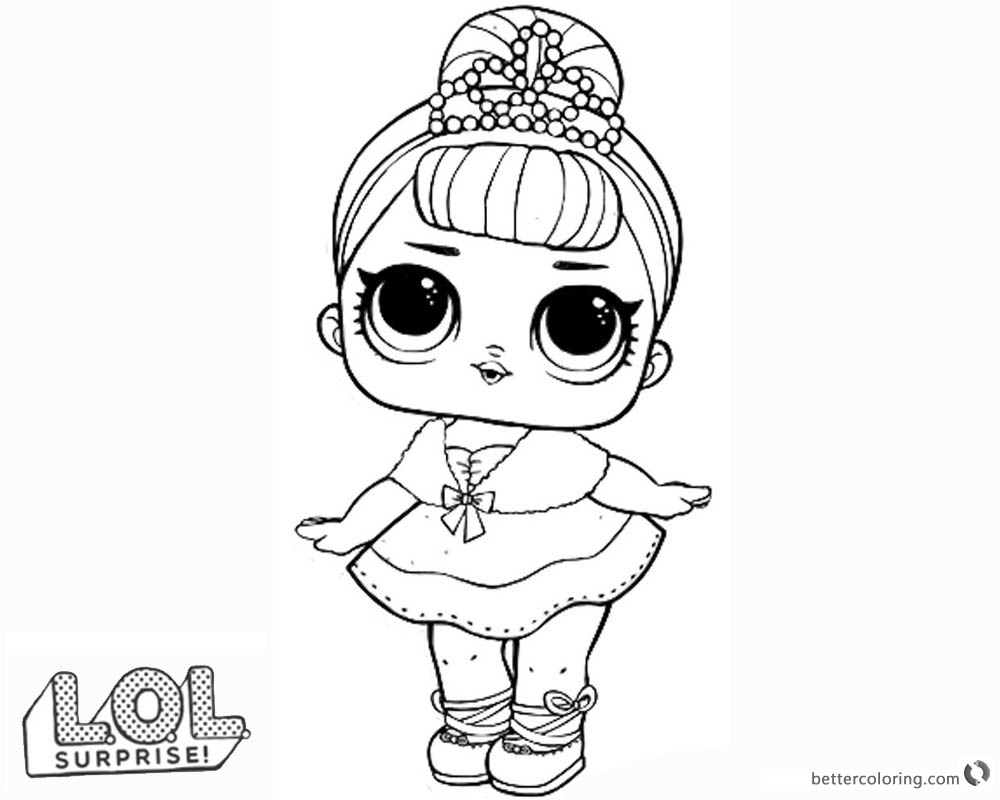 1000x800 Lol Surprise Doll Coloring Pages Crystal Queen