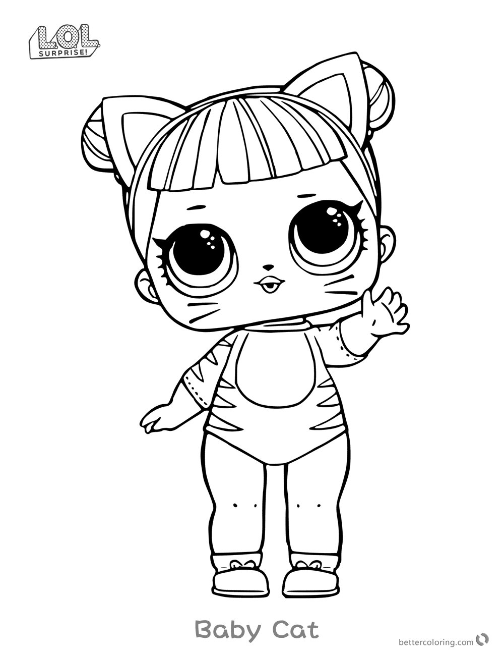 1000x1300 Lol Surprise Doll Coloring Pages Series 1 Baby Cat