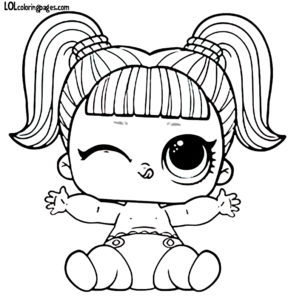 288x300 Lil Unicorn Lol Doll Coloring Page Lol Surprise Doll Coloring Pages