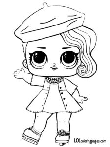 225x300 Printable Posh Lol Doll Coloring Page Lol Surprise Doll Coloring