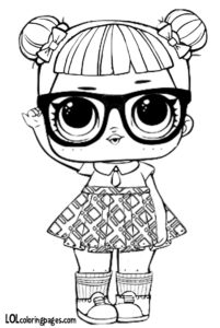 201x300 Teacher's Pet Lol Doll Coloring Page Lol Surprise Doll Coloring