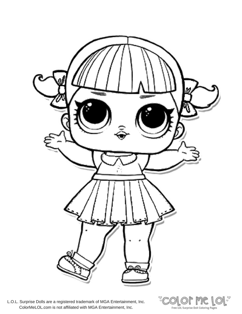 816x1056 Color Me Lol Cheer Captain Coloring Page