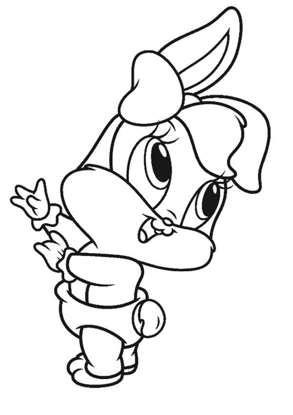 600x848 Lola Bunny Coloring Page 412219 Pertaining To Baby Looney Tunes