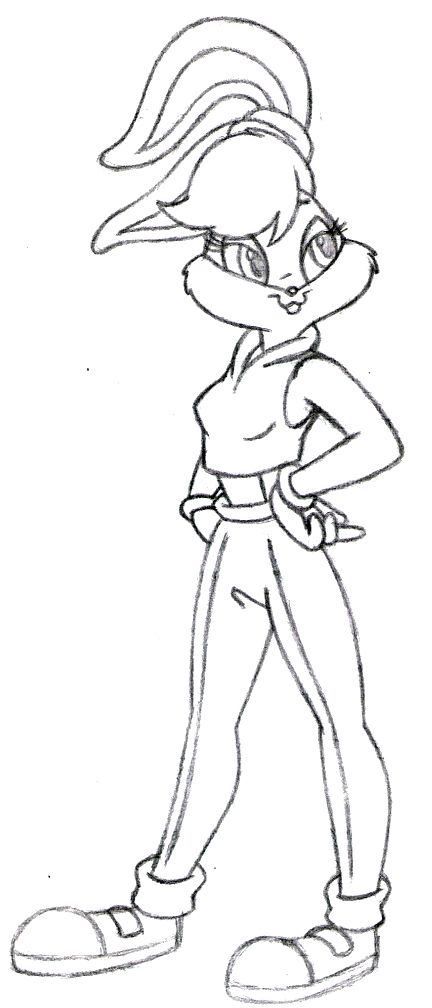432x1008 Stylish Lola Bunny Coloring For Kids