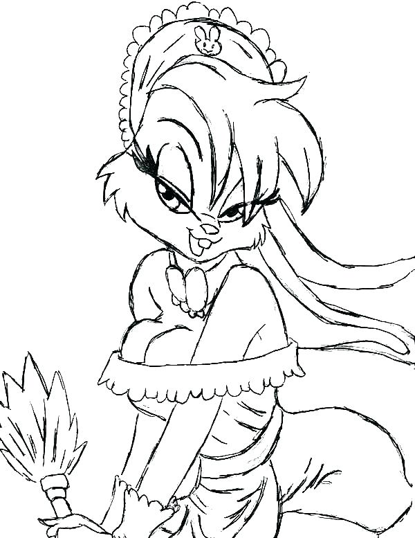 600x777 Bugs Bunny And Lola Coloring Pages Printable Coloring Bunny