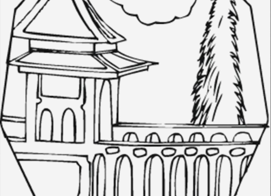 London Bridge Coloring Page
