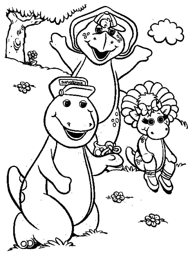 600x827 Barney And Friends Coloring Pages Best Place To Color