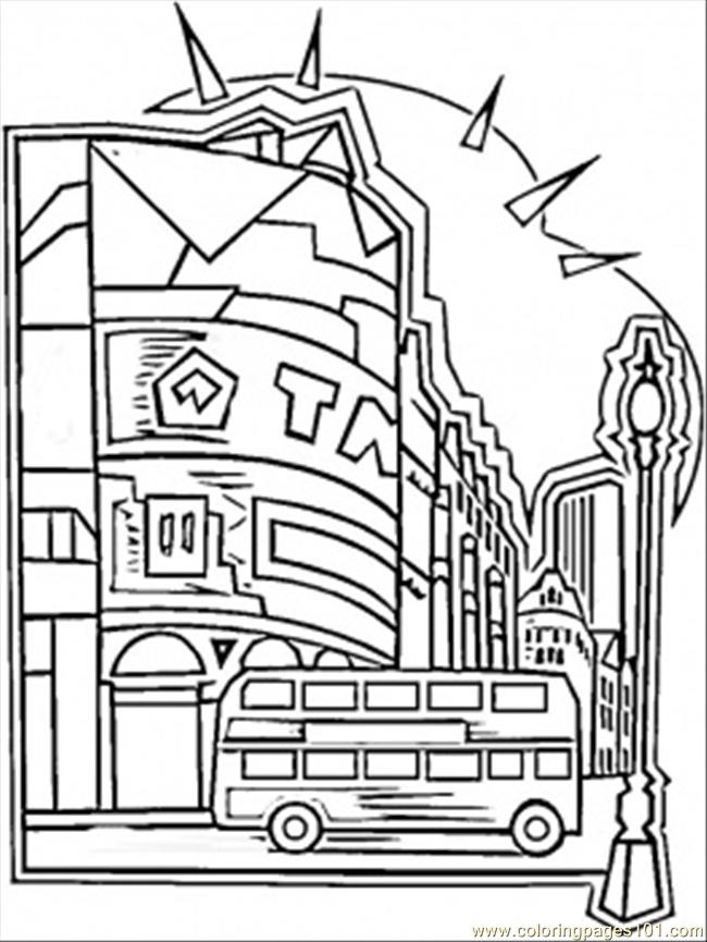 650x865 Center Of London Coloring Page