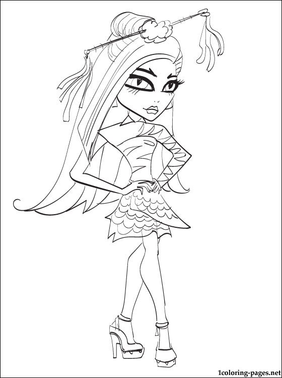 560x750 Jinafire Long Monster High Coloring Page Coloring Pages