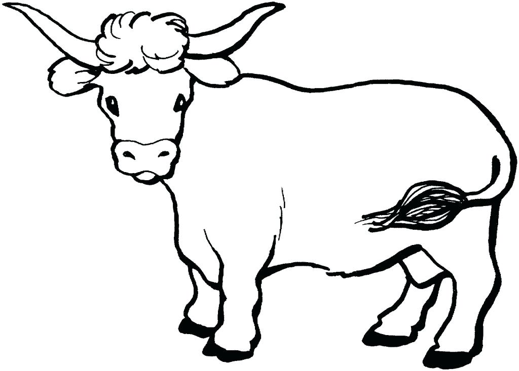 1024x733 Cow Coloring Pages 6 Top Free Page Online Christmas Murs