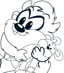 275x310 Taz Color Pages