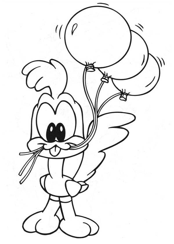 600x840 Baby Looney Tunes Character Baby Road Runner Coloring Page Kids
