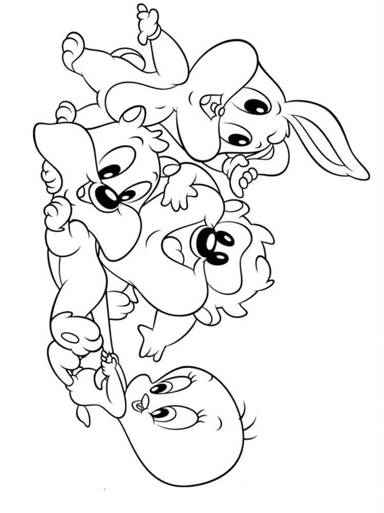 750x1000 Baby Looney Tunes Coloring Pages Page Image Clipart Images