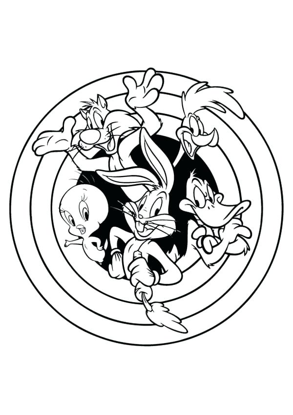 600x849 Looney Tunes Printable Coloring Pages Tunes The Series Coloring