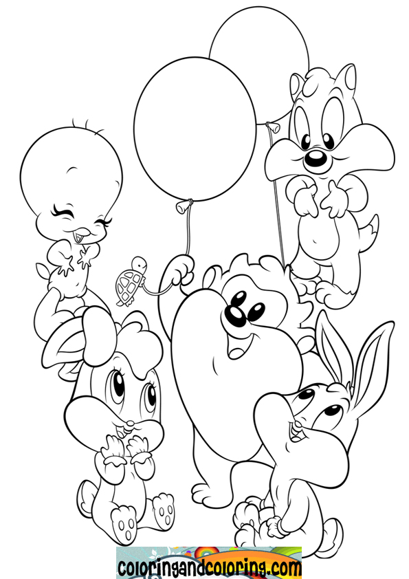 Looney Tunes Taz Coloring Pages