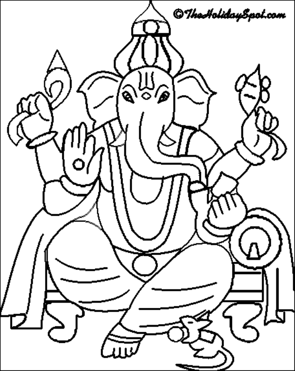 600x753 Ganesha Coloring Pages Ganesha Coloring Pages Download
