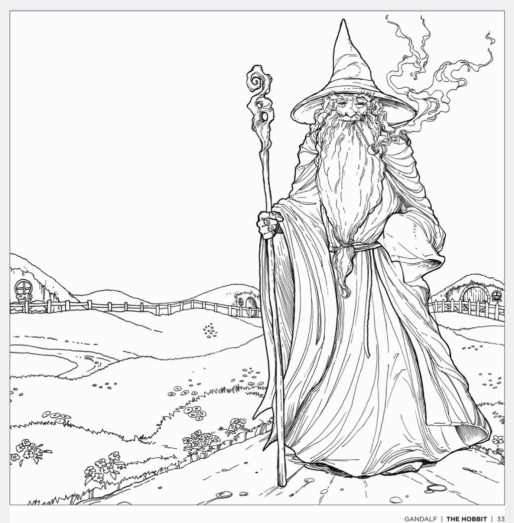 1024x1043 Lord Of The Rings Printable Coloring Pages