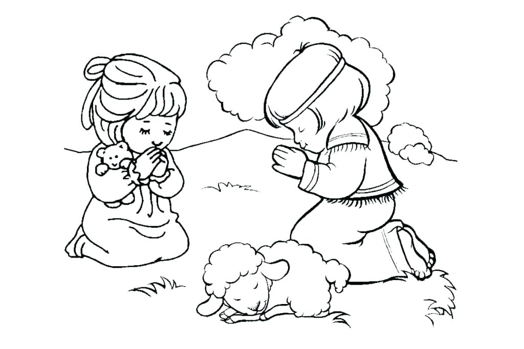 1024x683 Coloring Pages On Prayer Bible Coloring Pages The Lords Prayer