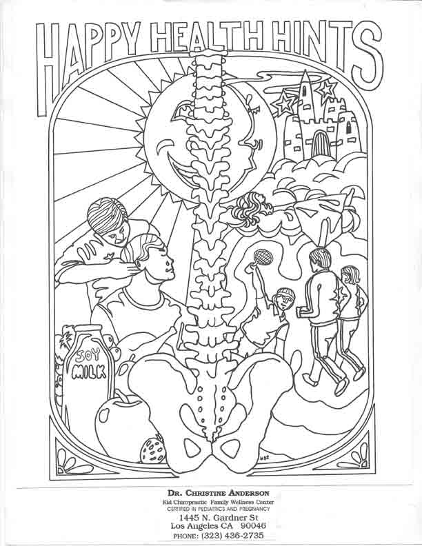 612x792 Chiropractic Coloring Pages For Kids