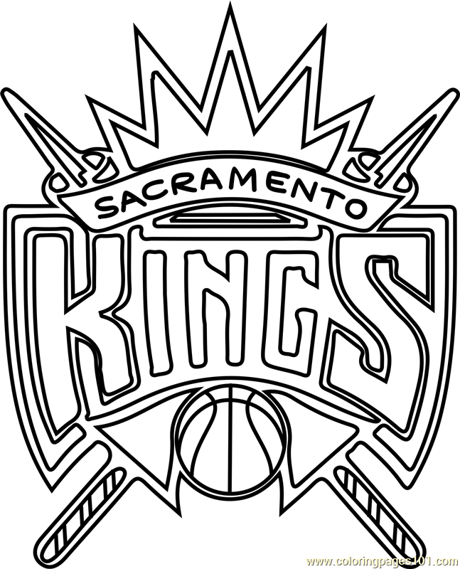 647x800 Sacramento Kings Coloring Page