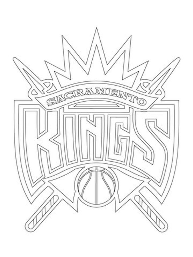 675x900 Sacramento Kings Logo Nba Coloring Pages Sports Coloring Pages