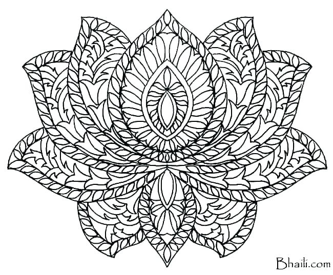 650x537 Lotus Flower Mandala Coloring Pages Lovely Free Printable Mandala
