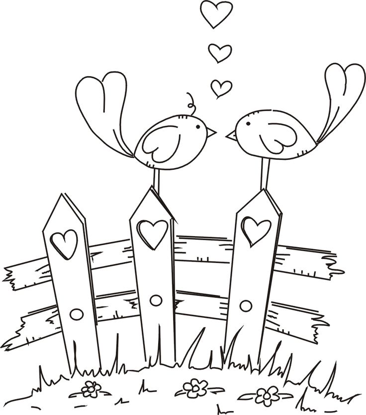 Love Bird Coloring Pages