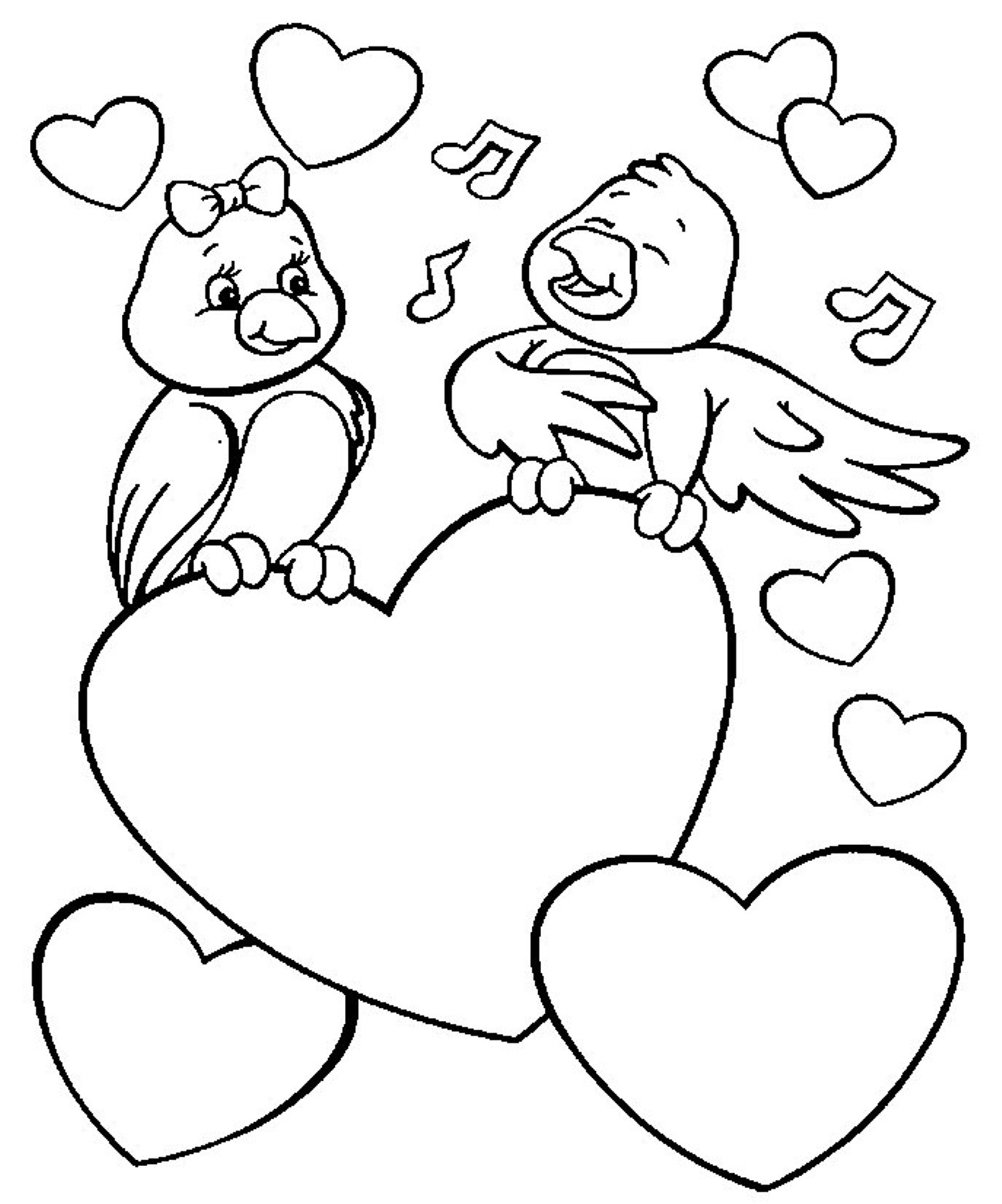 1298x1559 Love Bird Coloring Pages Free Draw To Color