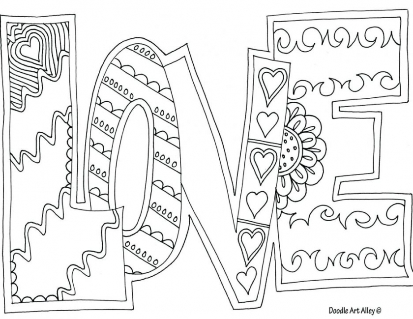 Love Coloring Pages For Kids