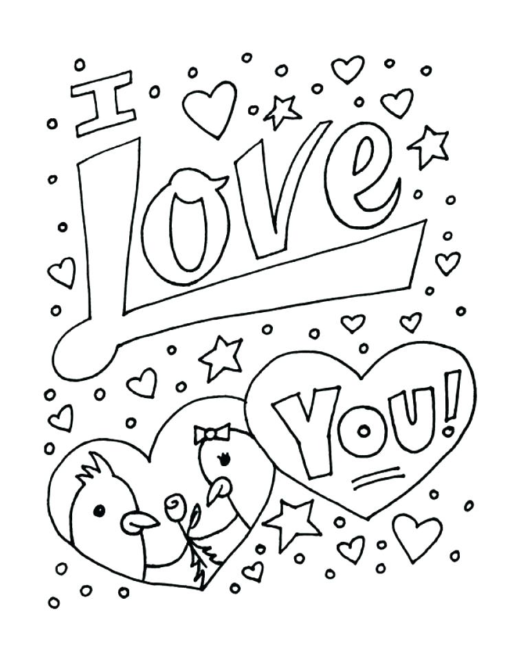 742x960 I Love You Coloring Pages Printable Love Coloring Pictures Free
