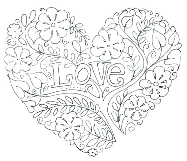 618x532 Love Mandala Coloring Pages Love Coloring Pages Inspirational Love