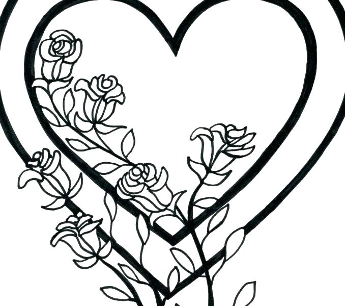 678x600 Heart Coloring Pages For Adults Love Pictures To Color I You 7