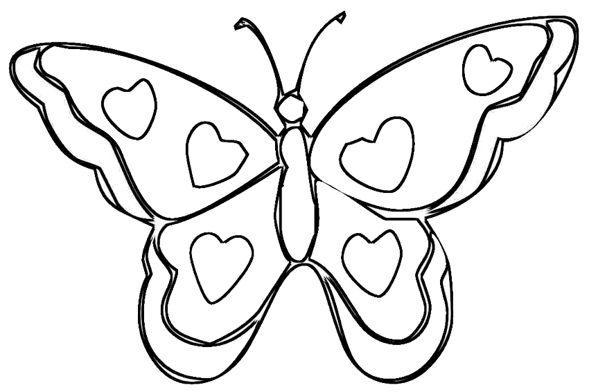 850x567 Heart With Wings Coloring Pages