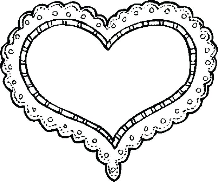709x594 Valentines Day Color Page Heart Large Heart Coloring Page Cute