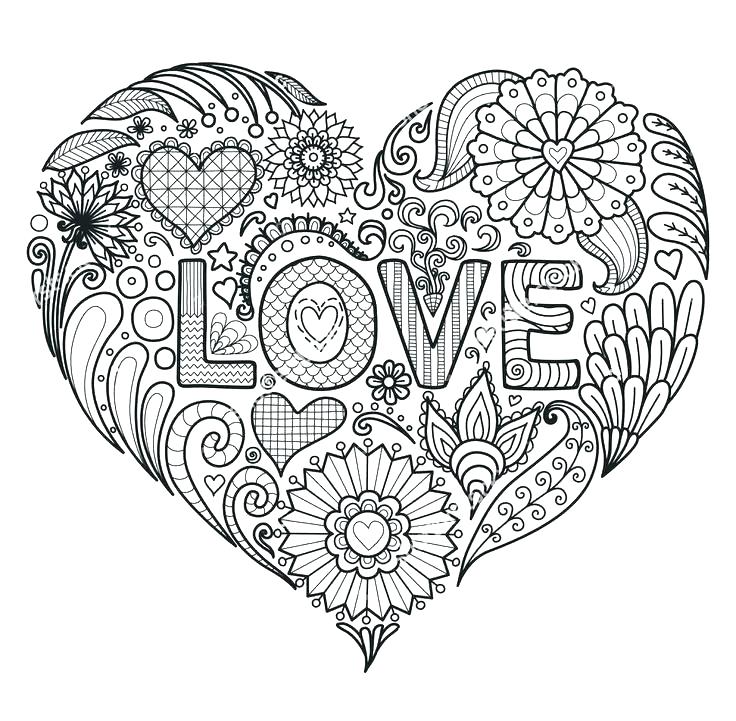 736x721 Mandalas Coloring Pages Love Mandala Coloring Pages Fresh Heart
