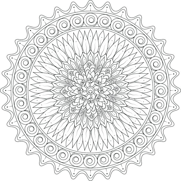 736x736 Advanced Mandala Coloring Pages Kindled Love Mandala Coloring Page