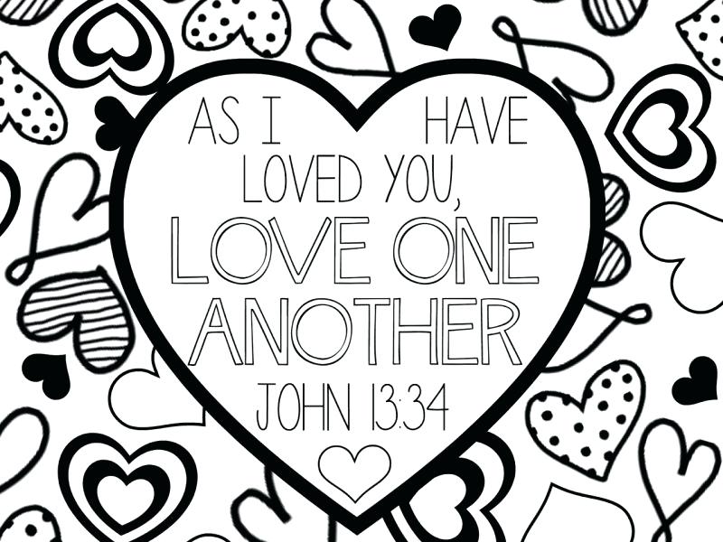 800x600 Love One Another Coloring Page Download Love One Another Coloring