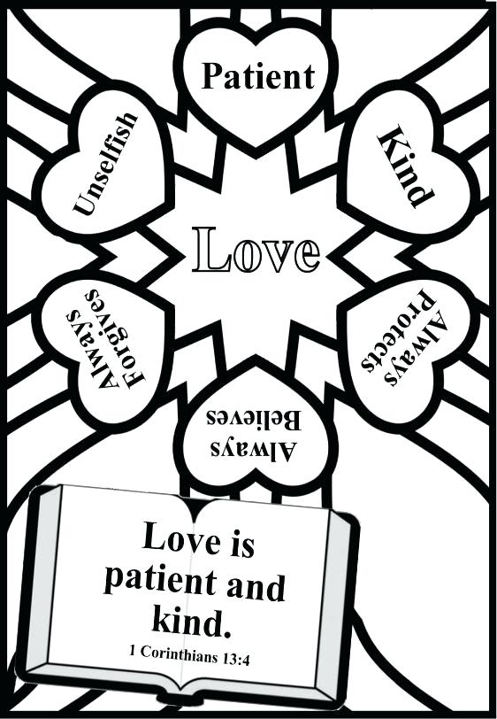 562x812 Love One Another Coloring Page Printable Coloring Pages For Adults