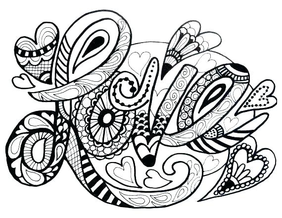 570x440 Mandala Coloring Pages Online Love One Another Coloring Page Fresh