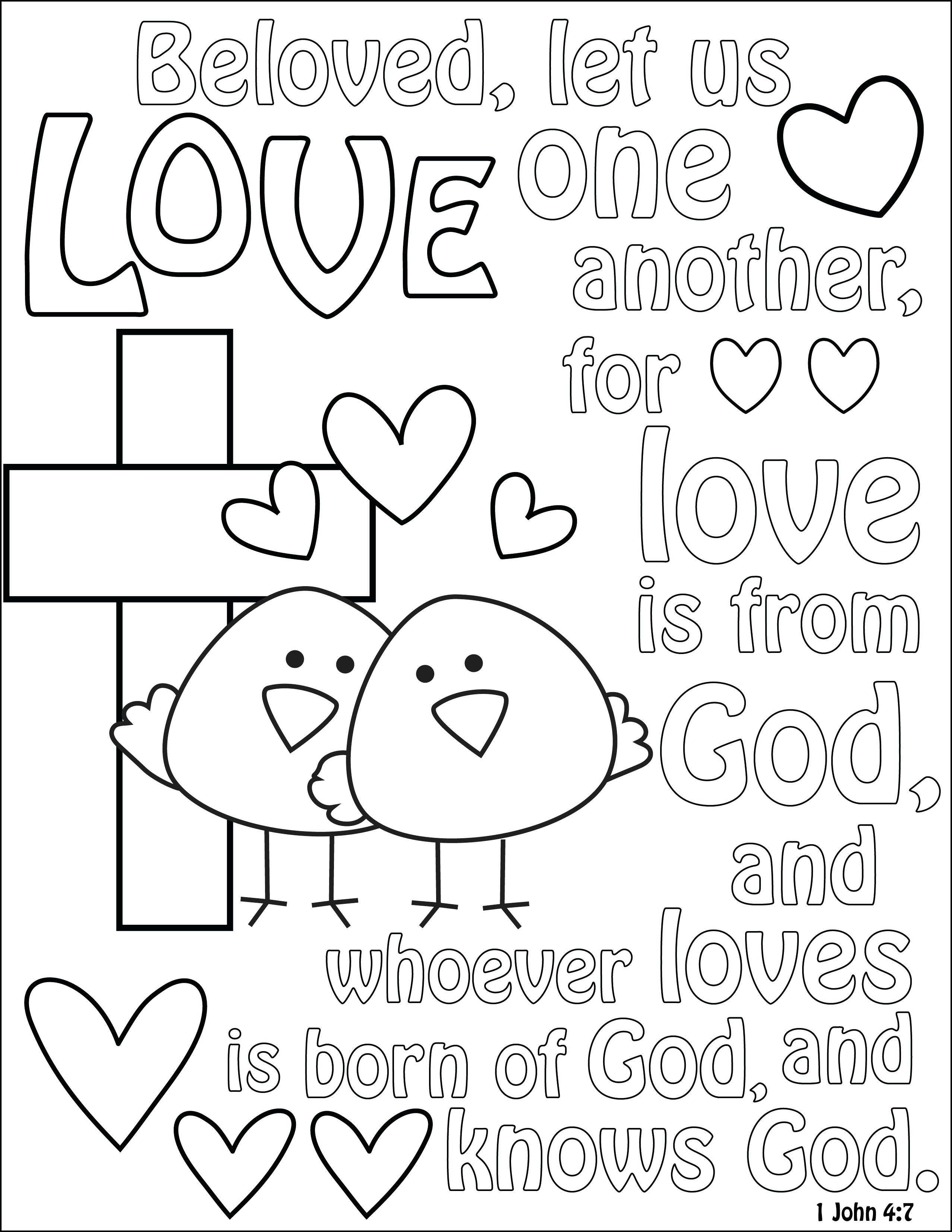 2554x3304 Coloring Sheet Love One Another 46 Charming God Loves Me Page Gods