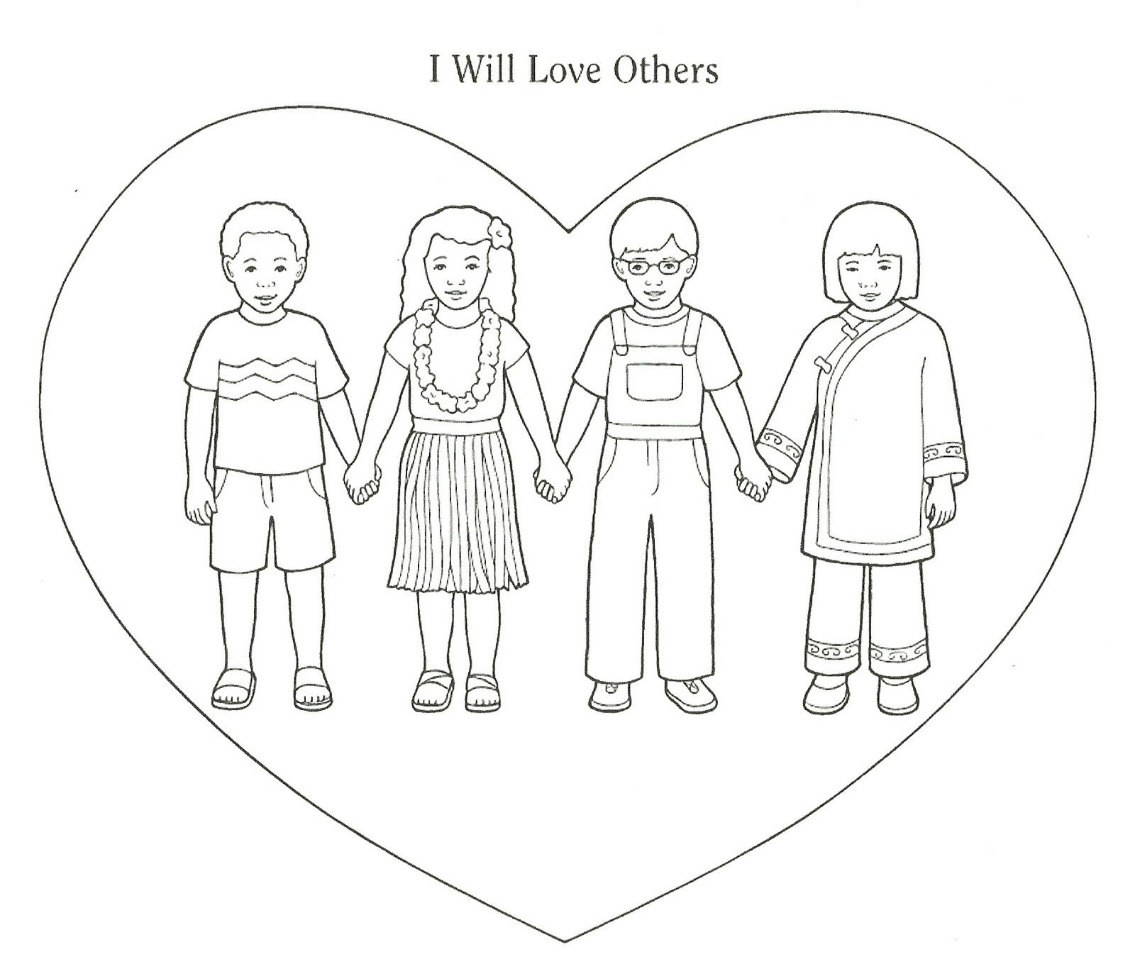 1600x1366 Love Your Neighbor As Yourself Coloring Pages Matthew 2237 39