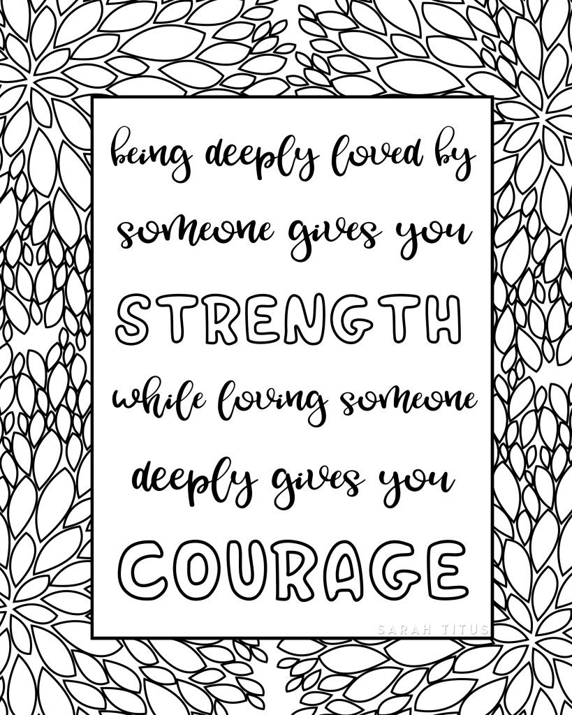 819x1024 Free Printable Love Quotes Coloring Sheets Sarah Titus