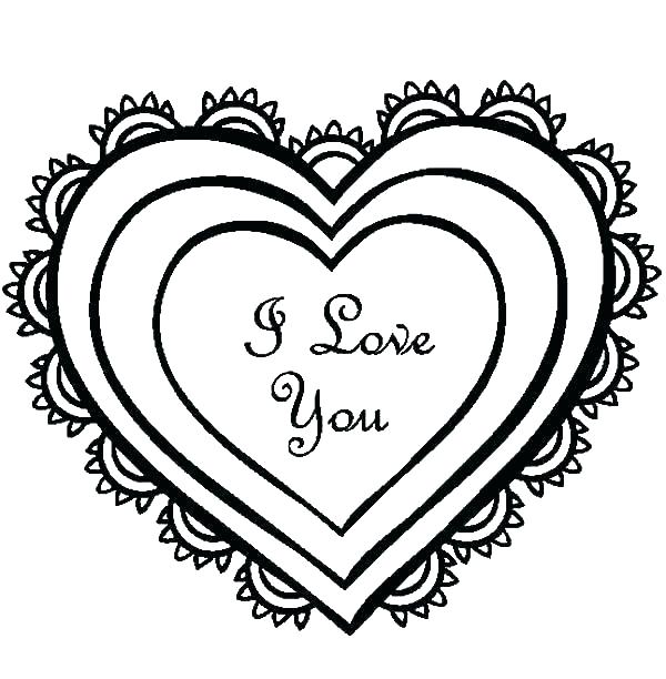 600x612 I Love U Mom Coloring Pages Colorng Prntable Precous Colorng