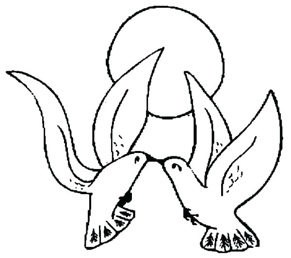 600x533 Baby Birds In Nest Coloring Pages Love Bird Valentine Col