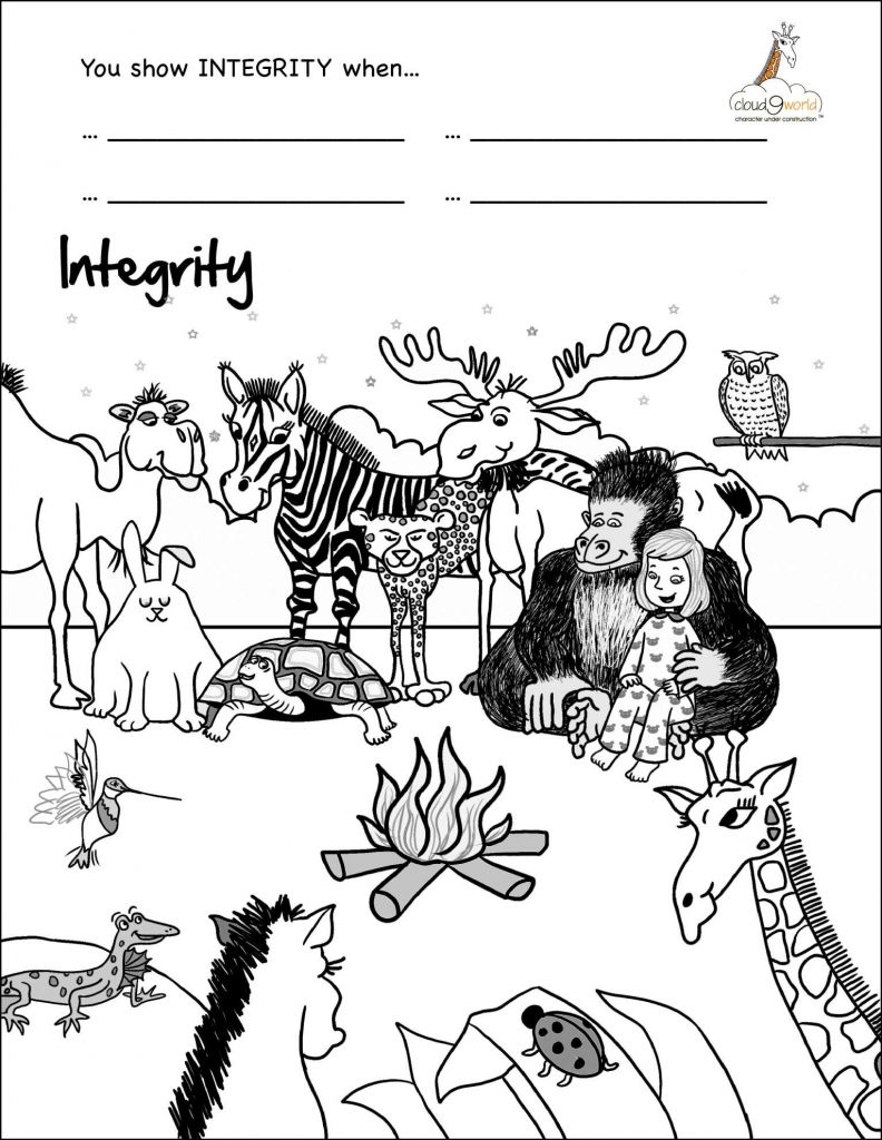 792x1024 Worksheets On Bullying With Loyalty Coloring Page Free Colouring