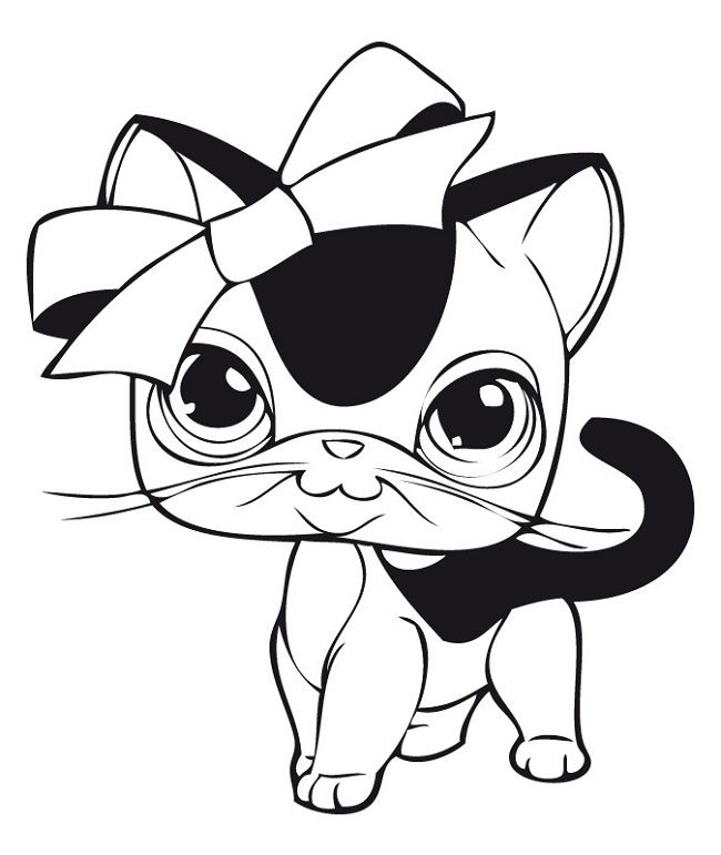 650x771 Lps Coloring Pages Cat Dessins Animales
