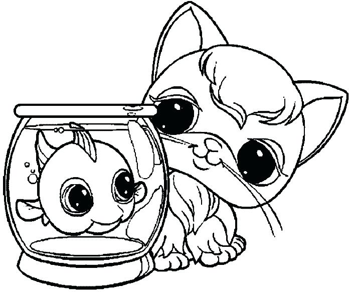 700x582 Coloring Pages Kids Cuties Horse Littlest Pet Shop Fox Peacock