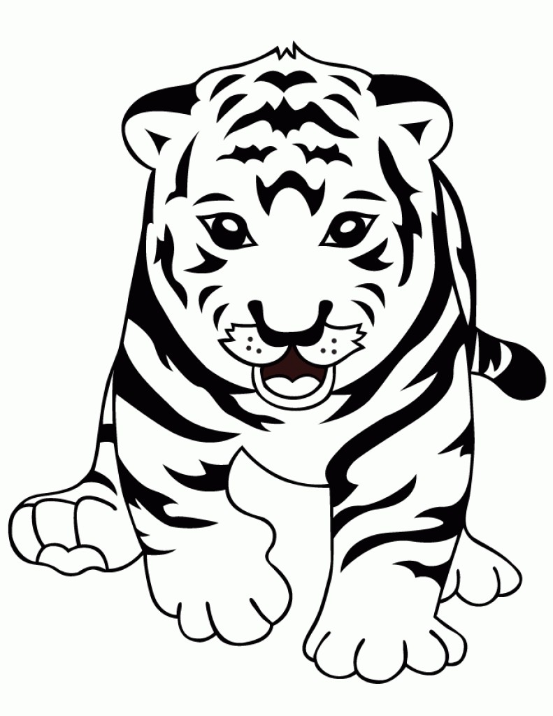 791x1024 Lsu Tigers Coloring Pages Copy Curious Baby Tiger Page